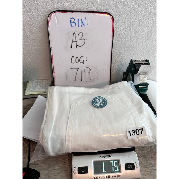 Everlane Curvy Cheeky Jeans High Waist Straight Leg Stretch White Size 31 - Picture 12 of 12